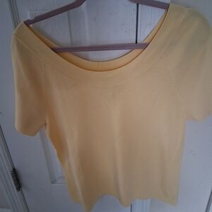 Talbots Soft Yellow Shirt Petite Size X